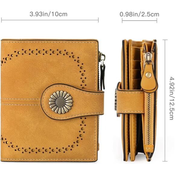 Small Wallets, Credit Card Holder Yellow - Picture 3 of 6